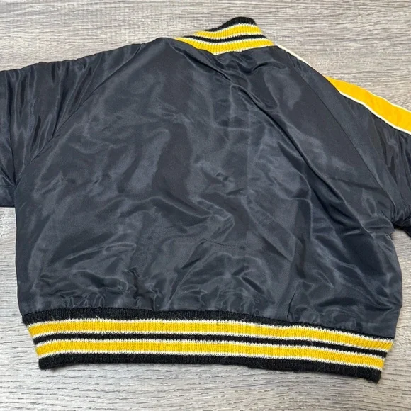 Vintage Steelers Stahl-Urban NFL satin bomber jacket Coat 2T  baby toddler - Picture 5 of 9
